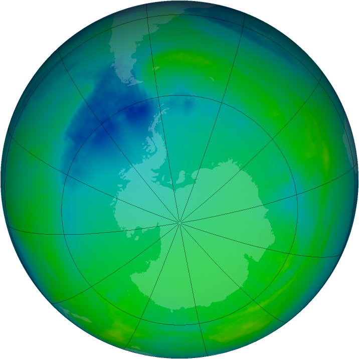 Ozone Map 2002-07-07